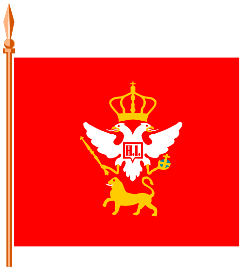  Glavna ratana zastava (alaj barjak) knjaza Nikole I 